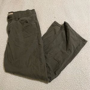 forrest green straight leg pants